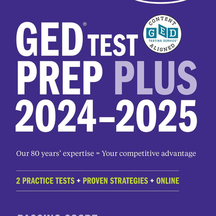 GED Test Prep Plus 2024-2025: Includes a Diagnostic Pretest, 2 Full Length Practice Tests, 1000+ Practice Questions, and 60+ Online Videos (Kaplan Test Prep)