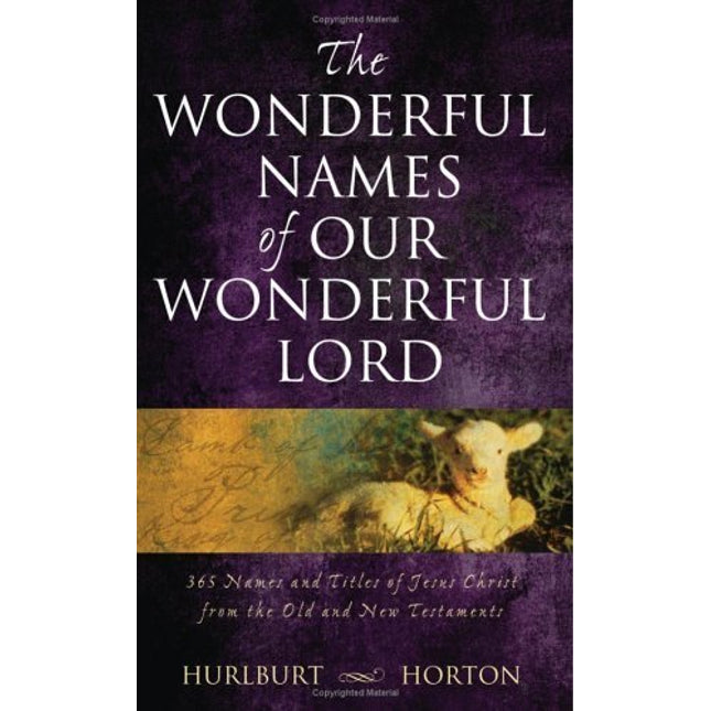 The Wonderful Names of Our Wonderful Lord