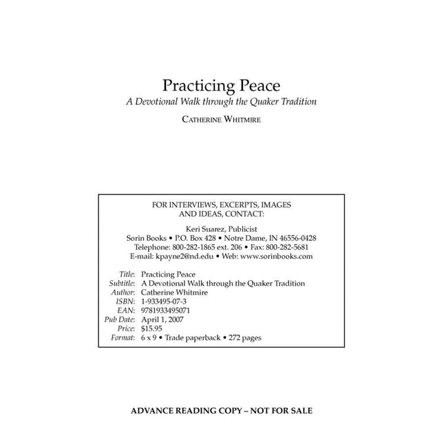 Practicing Peace: A Devotional Walk Through the Quaker Tradition