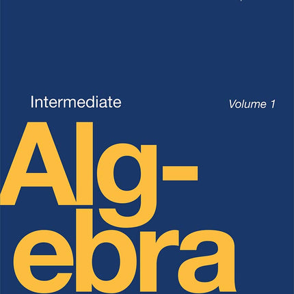 Intermediate Algebra by OpenStax (paperback version, B&W)