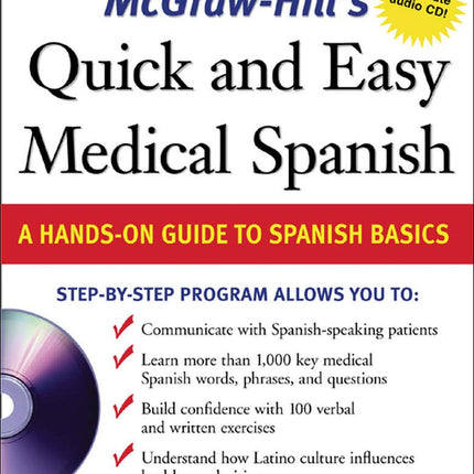 McGraw-Hill's Quick and Easy Medical Spanish w/Audio CD