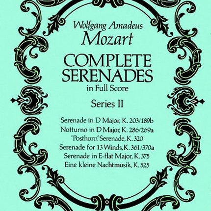 Complete Serenades in Full Score, Series II (Dover Music Scores)