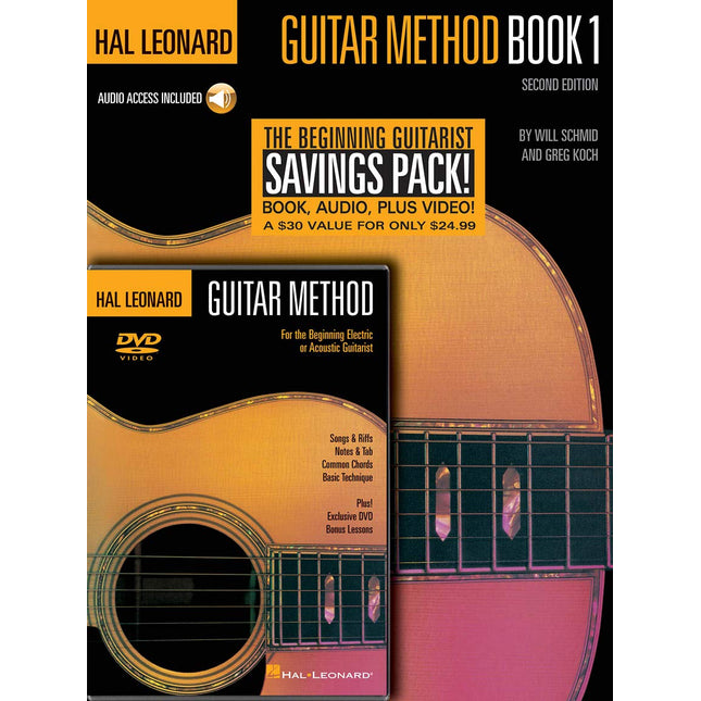 Hal Leonard Guitar Method Beginner's Pack (Book, CD & DVD)