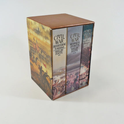 Civil War a Narrative; 3 Volumes: Fort Sumter to Perryville; Fredericksburg to Meridian; Red River to Appomattox