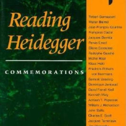 Reading Heidegger: Commemorations (Studies in Continental Thought)