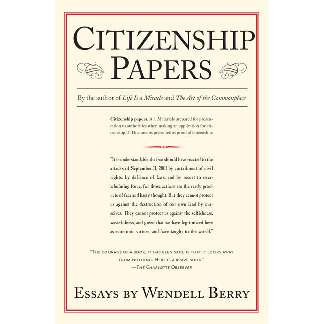 Citizenship Papers: Essays