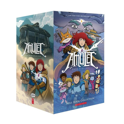 Amulet 1–9 Box Set – 9 Book Complete Collection | The Stonekeeper, Stonekeeper’s Curse, Cloud Searchers, Last Council & More | Fantasy Graphic Novel Adventure Series