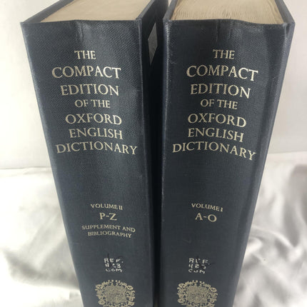 The Compact Edition of the Oxford English Dictionary (2 Volume Set)