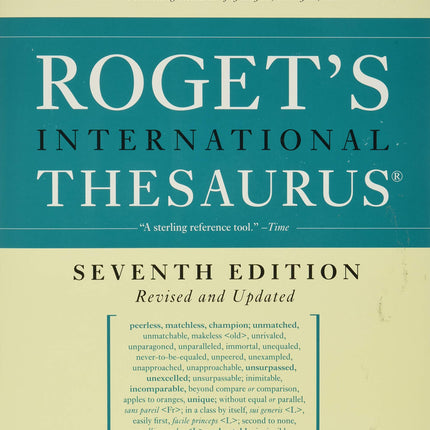 Roget's International Thesaurus, 7th Edition