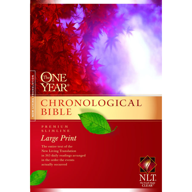 The One Year Chronological Bible NLT, Premium Slimline Large Print