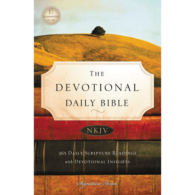 The Devotional Daily Bible: 365 Daily Scripture Readings with Devotional Insights: New King James Version