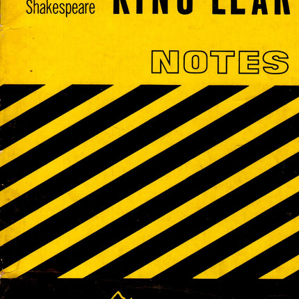 Cliffs Notes On Shakespeare's King Lear