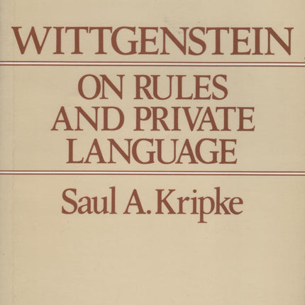 Wittgenstein on Rules and Private Language: An Elementary Exposition