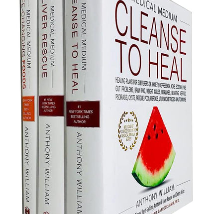 Medical Medium Series 3 Books Collection Set By Anthony William (Cleanse to Heal, Liver Rescue, Life-Changing Foods)