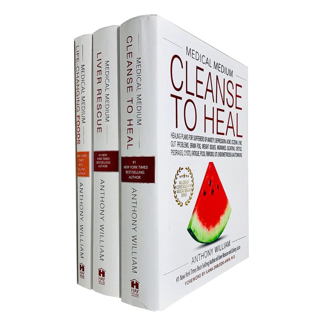 Medical Medium Series 3 Books Collection Set By Anthony William (Cleanse to Heal, Liver Rescue, Life-Changing Foods)