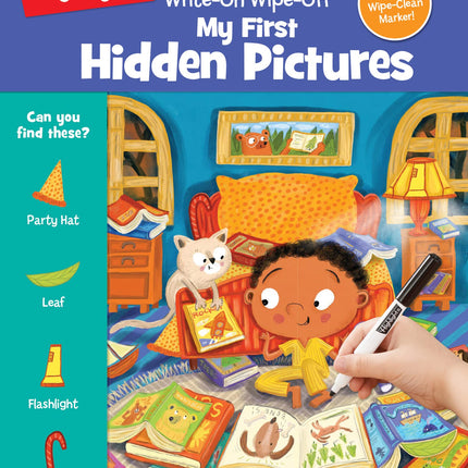 Write-On Wipe-Off My First Hidden Pictures: Find Hidden Objects, Trace the ABCs and Wipe Clean, Dy Erase Activity Book for Kids 3-6 (Write-On Wipe-Off My First Activity Books)