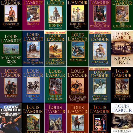 Louis L’Amour Western Novel Collection 24 Book Set