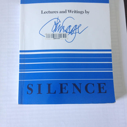 Silence: Lectures and Writings