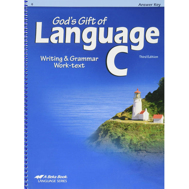 God's Gift of Language C Grade 6 ANSWER KEY (A Beka Book Language Series)
