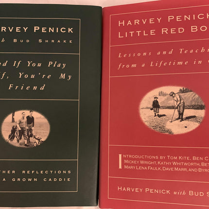 TWO GOLF CLASSICS Harvey Penick's Little Red Book and And if You Play Golf, You're My Friend
