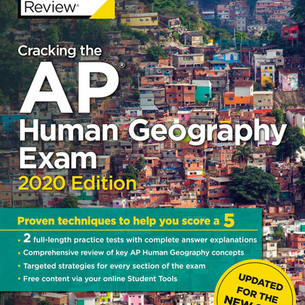 Cracking the AP Human Geography Exam, 2020 Edition: Practice Tests & Prep for the NEW 2020 Exam (College Test Preparation)