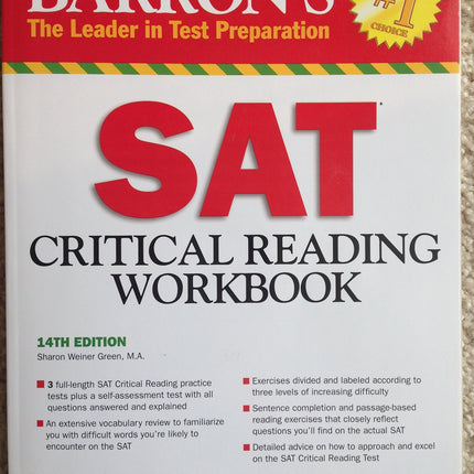 Barron's SAT Critical Reading Workbook