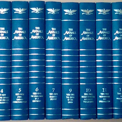 Encyclopedia Britannica "The Annals of America" (Volumes 1 - 18 and two volume Conspectus)